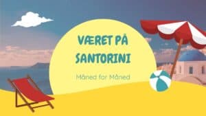 Været på Santorini - Måned for Måned